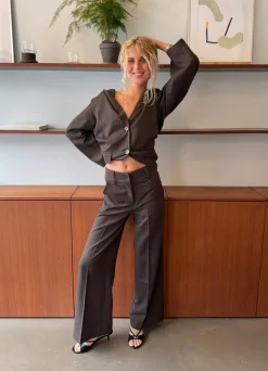 Design By Si Alma suitbukser - Brun Online