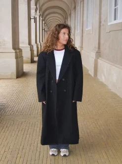 Design By Si Alva oversized frakke - Sort Best