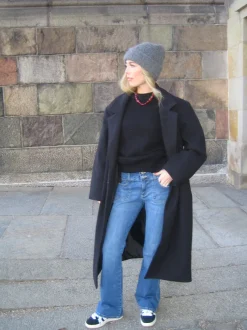 Design By Si Amani bootcut jeans - Blå denim
