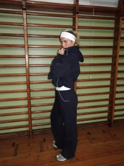Design By Si Anelise hoodie - Navy Clearance