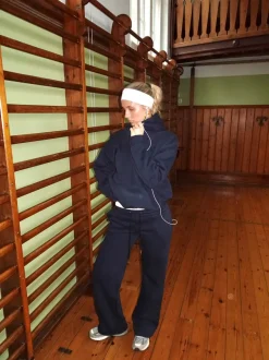 Design By Si Anelise hoodie - Navy Clearance
