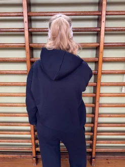 Design By Si Anelise hoodie - Navy Clearance