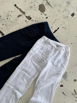 Design By Si Angel hør bukser - navy Online