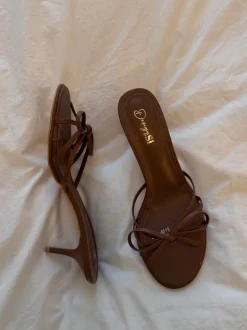 Design By Si Anna mules med sløjfedetalje - Brun Best