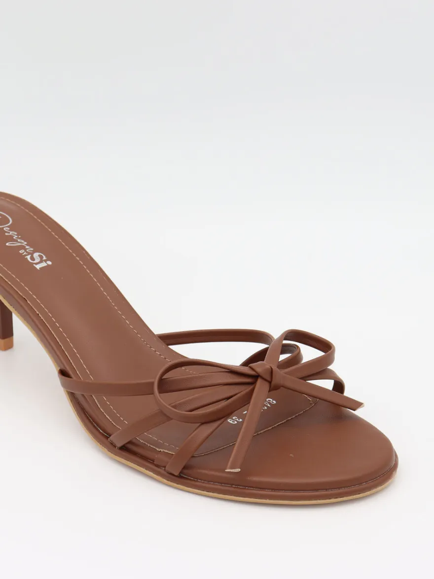 Design By Si Anna mules med sløjfedetalje - Brun Best