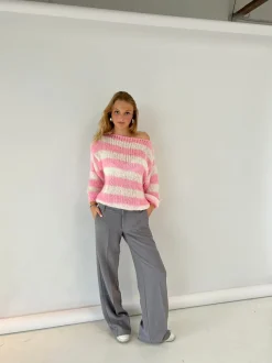 Design By Si Anna Olympia lavtaljede suit bukser - Grå Online