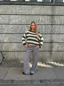 Design By Si Anna Olympia striktrøje - Kaki Clearance