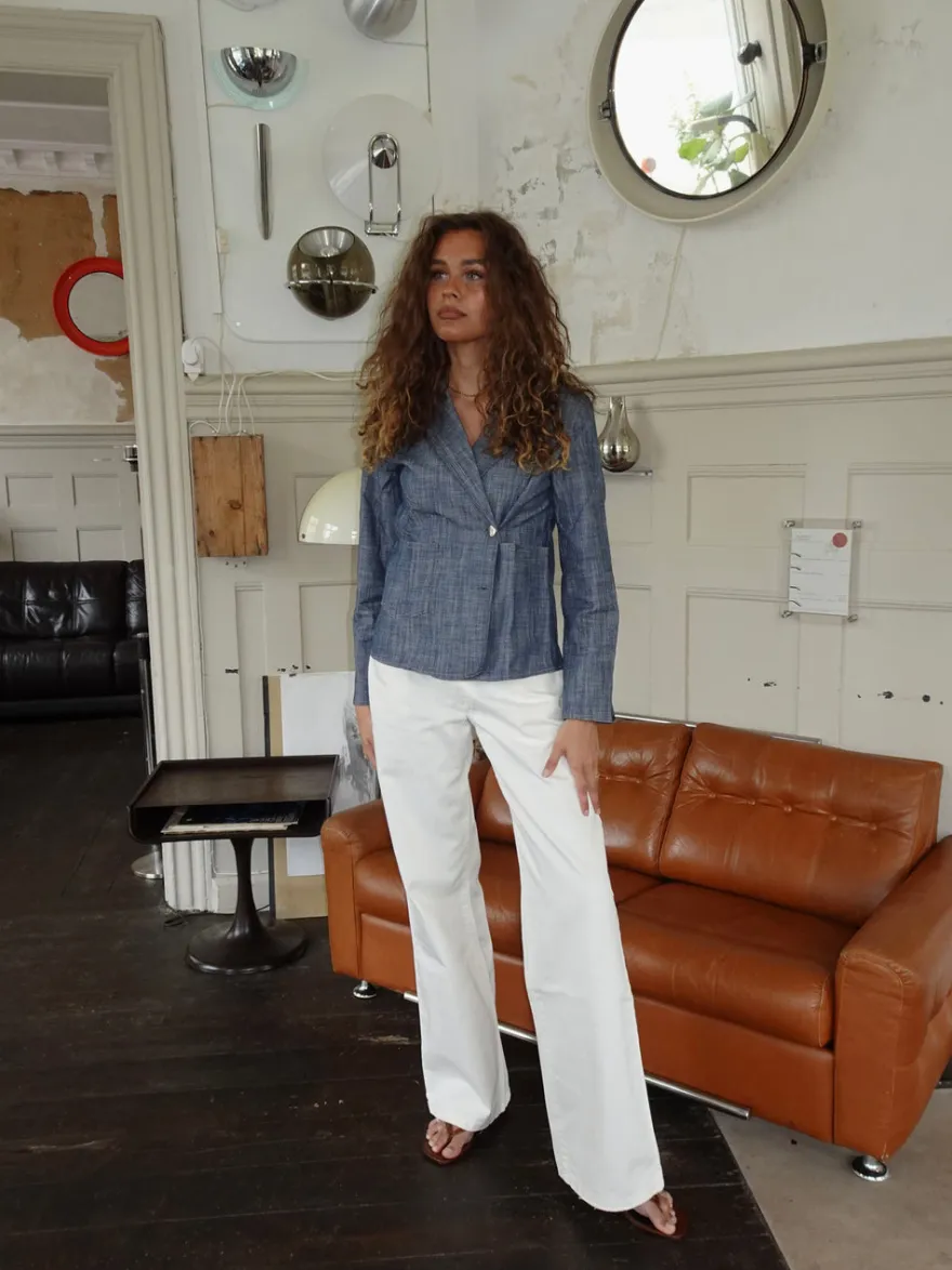 Design By Si Annie denimblazer - Blå Best