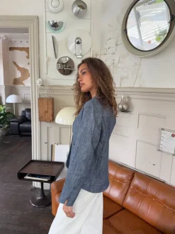 Design By Si Annie denimblazer - Blå Best