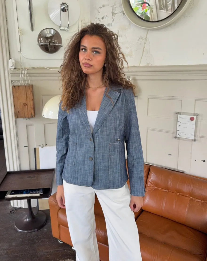 Design By Si Annie denimblazer - Blå Best