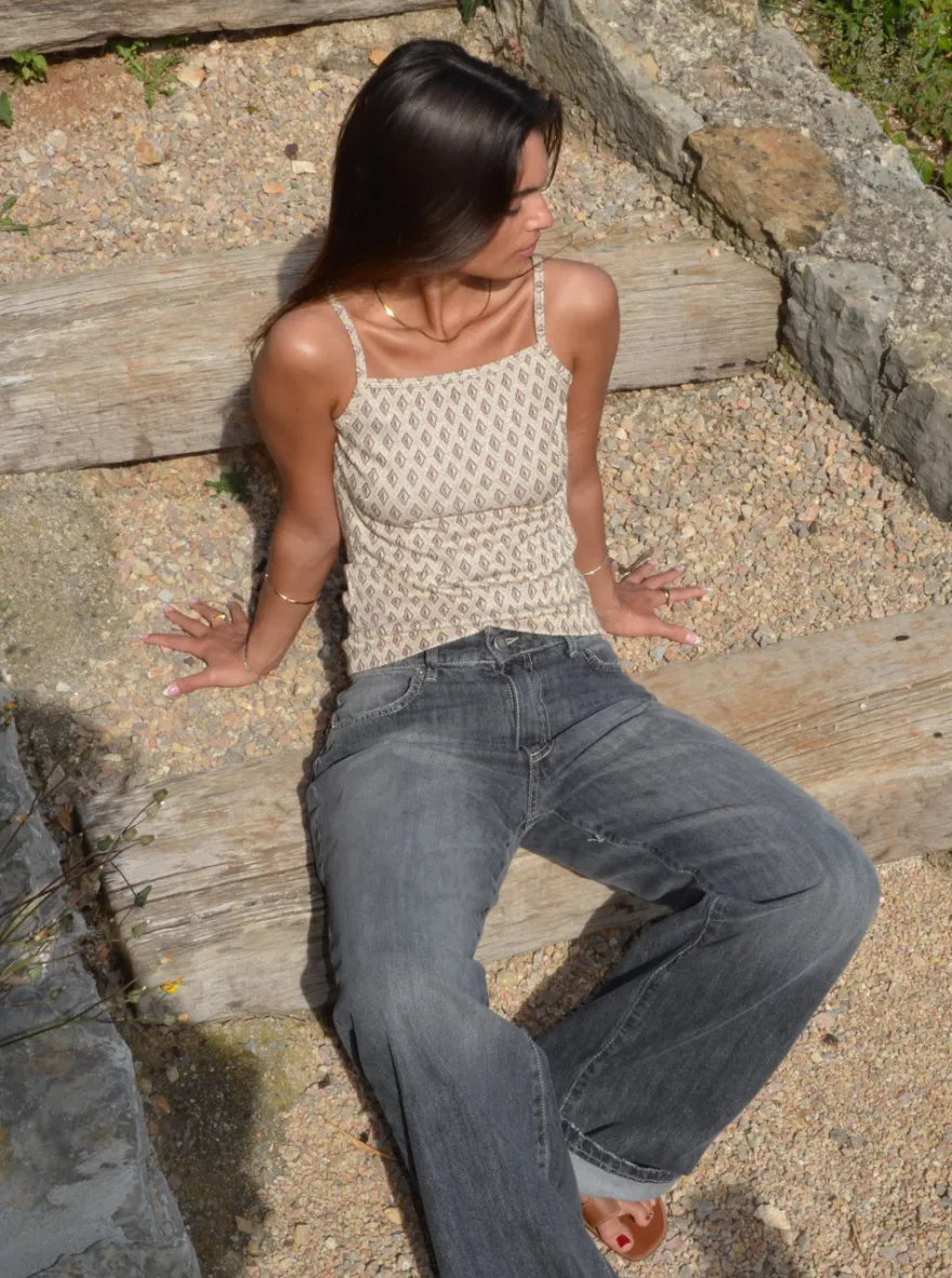 Design By Si Antoinette top - Beige Outlet