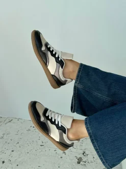 Design By Si Apia sneakers - Hvid/sølv og sort