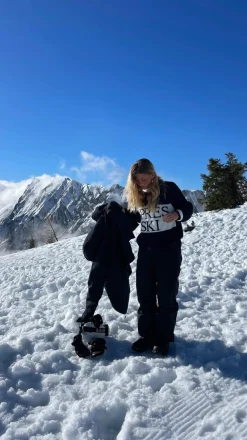 Design By Si Aprés ski striktrøje - Navy/hvid Hot