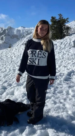 Design By Si Aprés ski striktrøje - Navy/hvid Hot