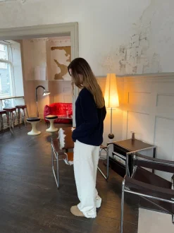 Design By Si Ariana bukser med mønster - Off white New