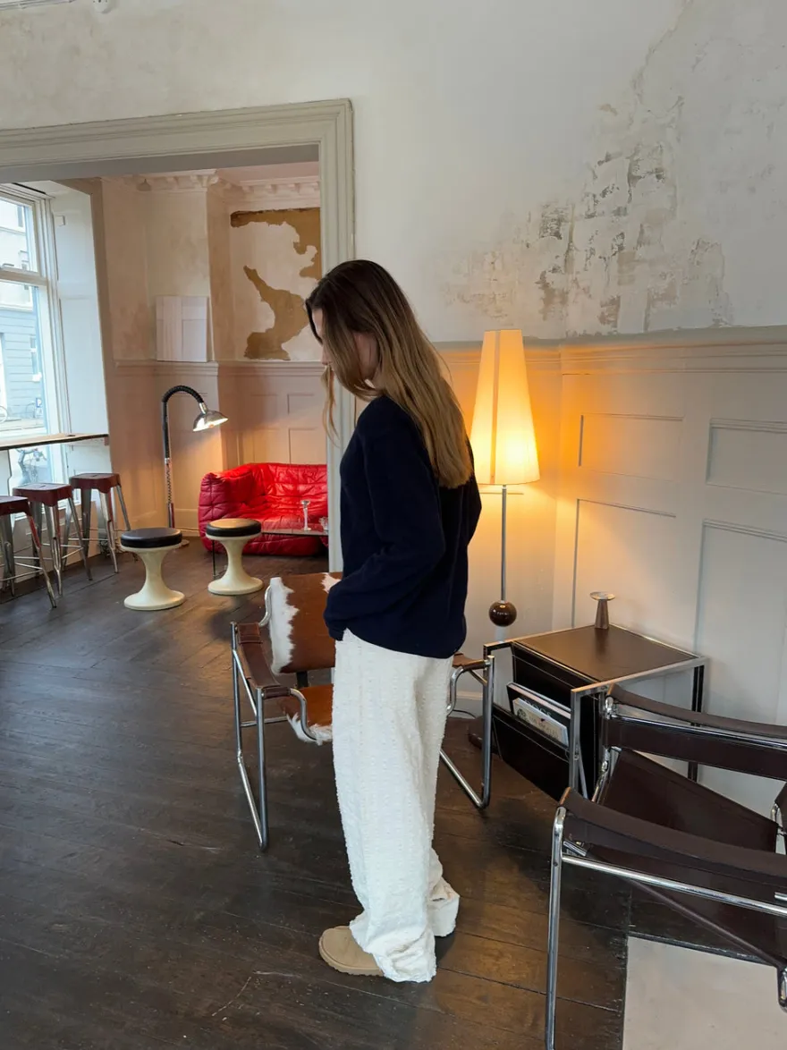 Design By Si Ariana bukser med mønster - Off white New