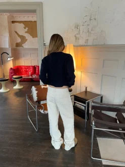 Design By Si Ariana bukser med mønster - Off white New