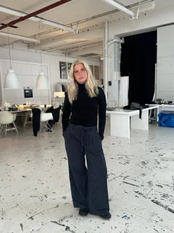 Design By Si Atoniette bukser med snor - Navy Hot