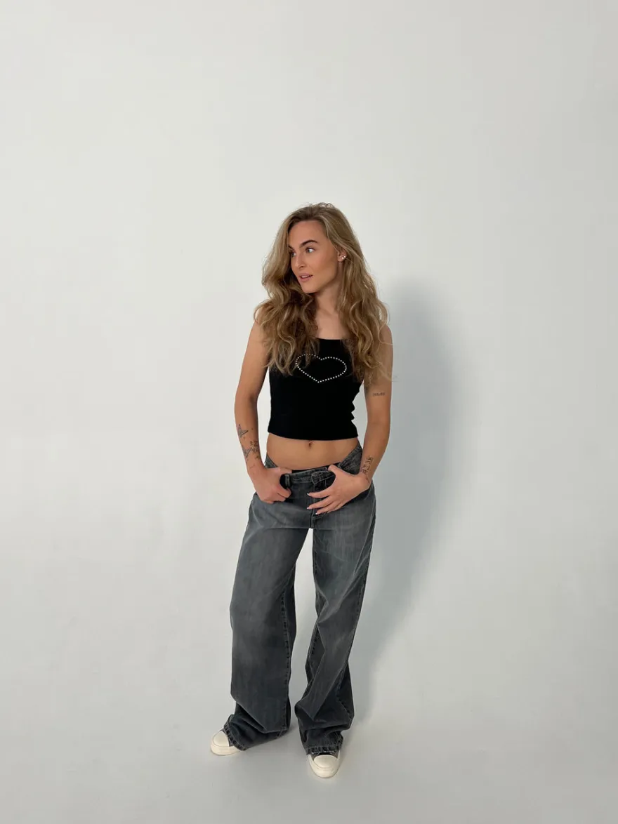 Design By Si Audrey jeans - Grå Hot