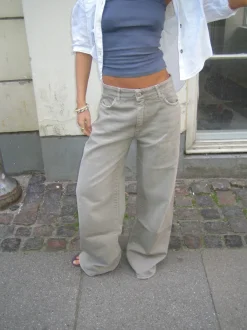Design By Si Audrey jeans - Sage grøn Hot