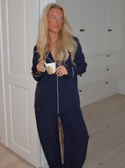 Design By Si Aurelia pyjamasskjorte - Navy Best