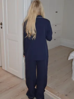 Design By Si Aurelia pyjamasskjorte - Navy Best