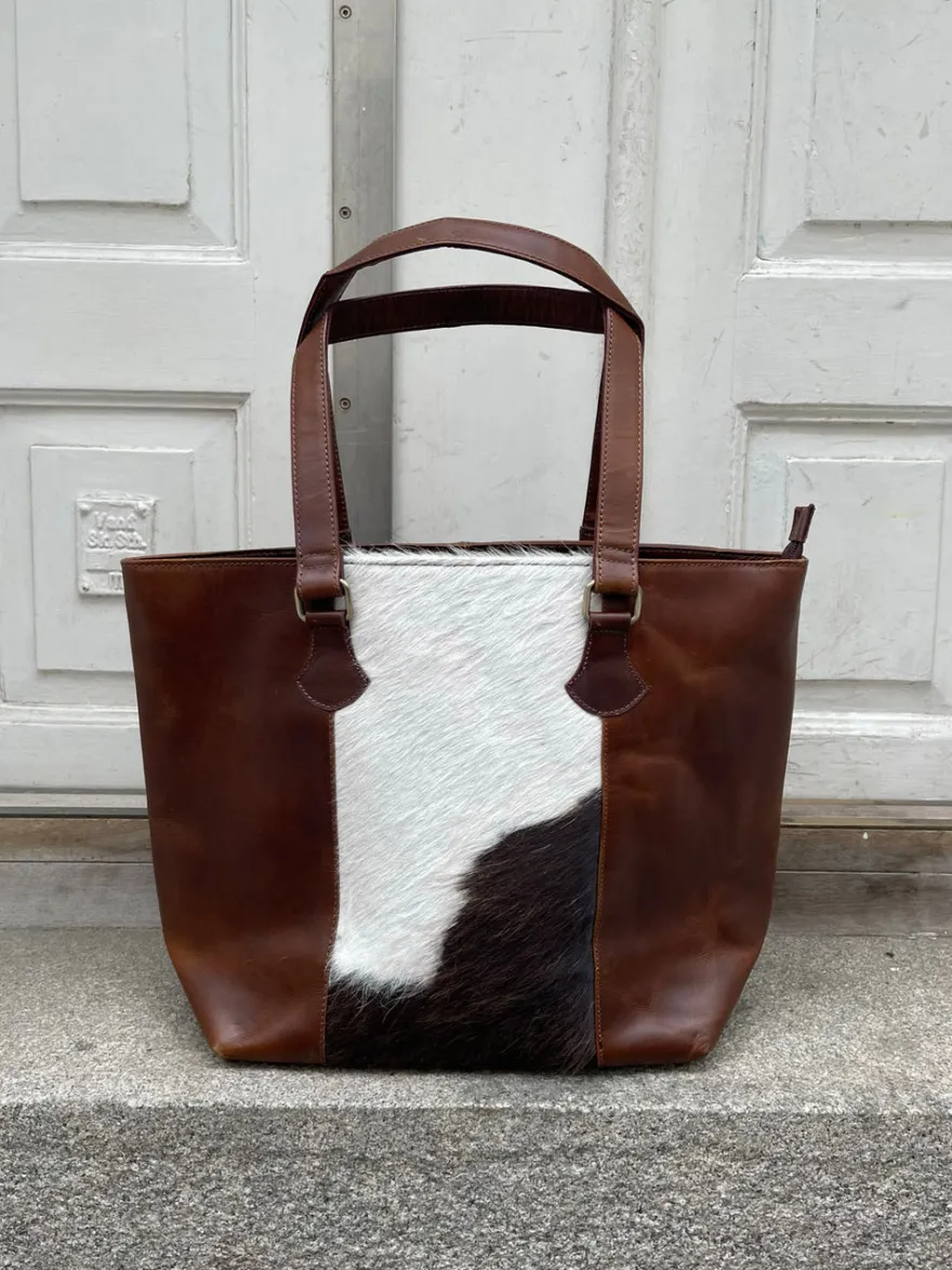 Design By Si Aurum taske i ko - Brun Online