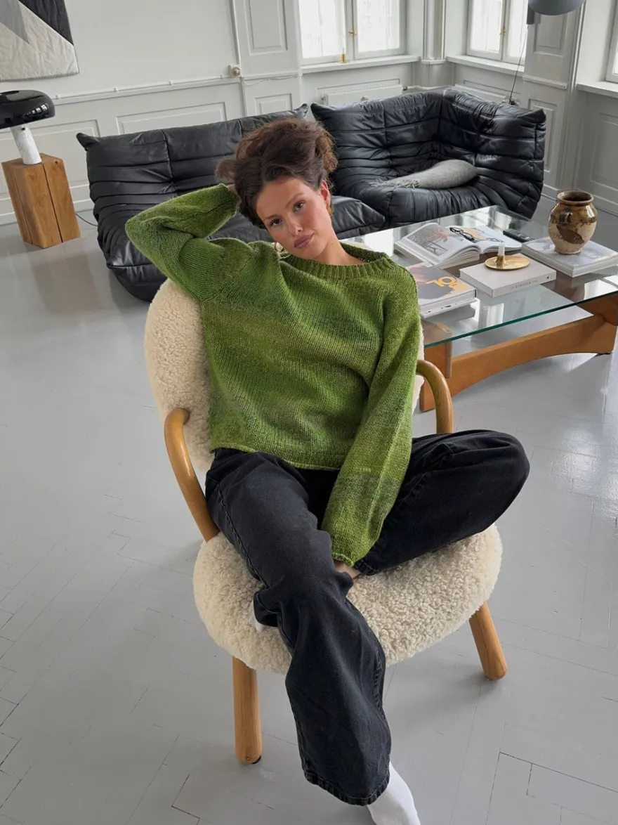 Design By Si Balta striktrøje - Grøn