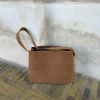 Design By Si Barcelona skuldertaske i ruskind - Brun Discount