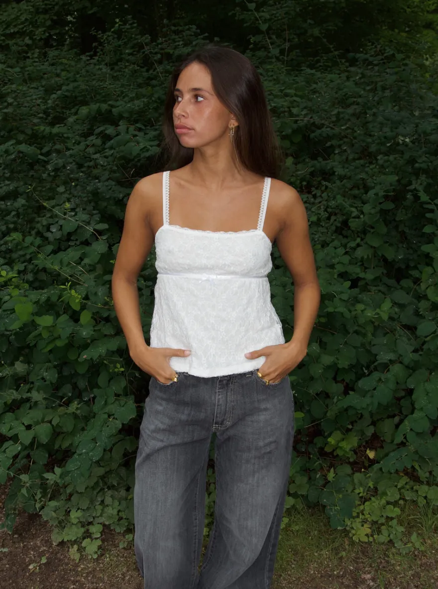 Design By Si Bente blondetop - Hvid Online