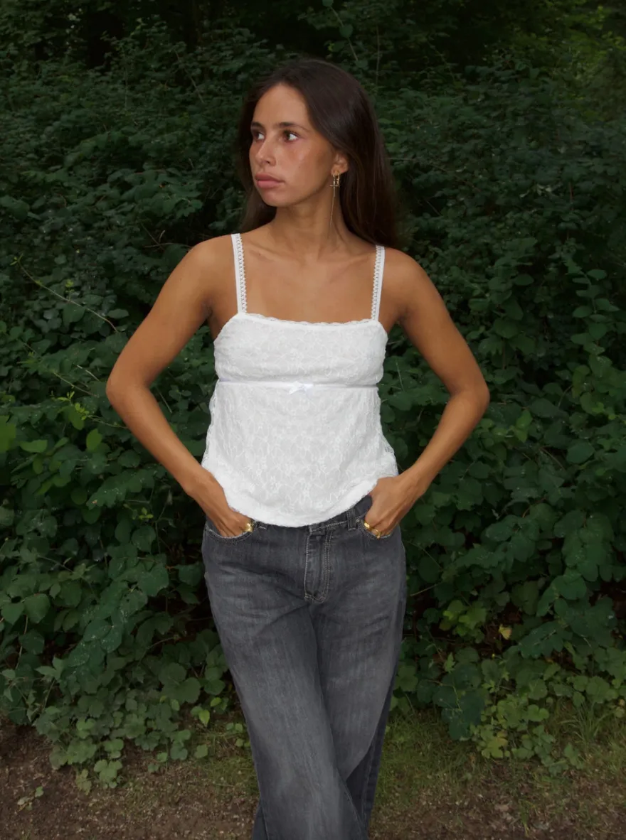 Design By Si Bente blondetop - Hvid Online