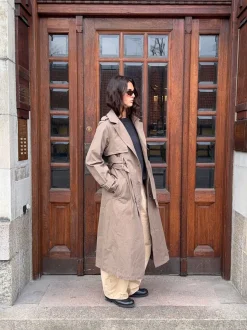 Design By Si Bitta trenchcoat - Brun