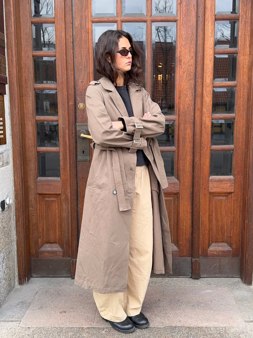 Design By Si Bitta trenchcoat - Brun