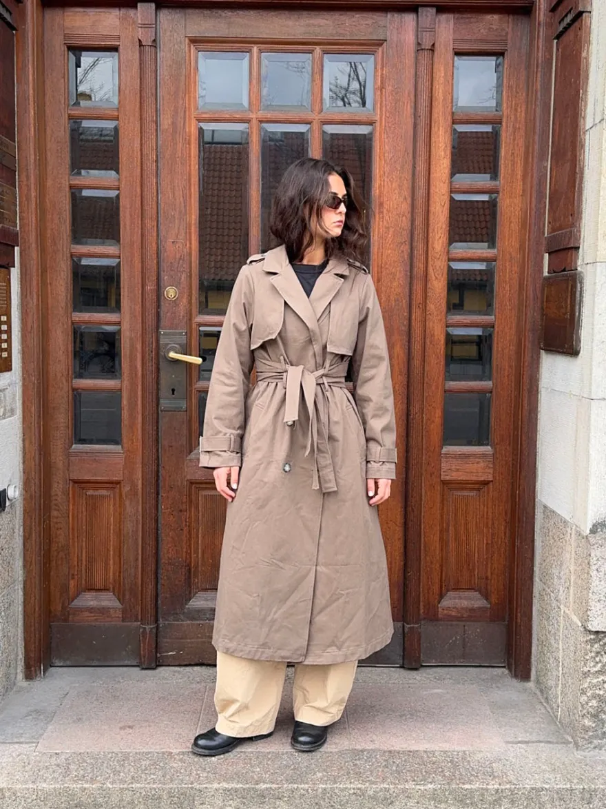 Design By Si Bitta trenchcoat - Brun