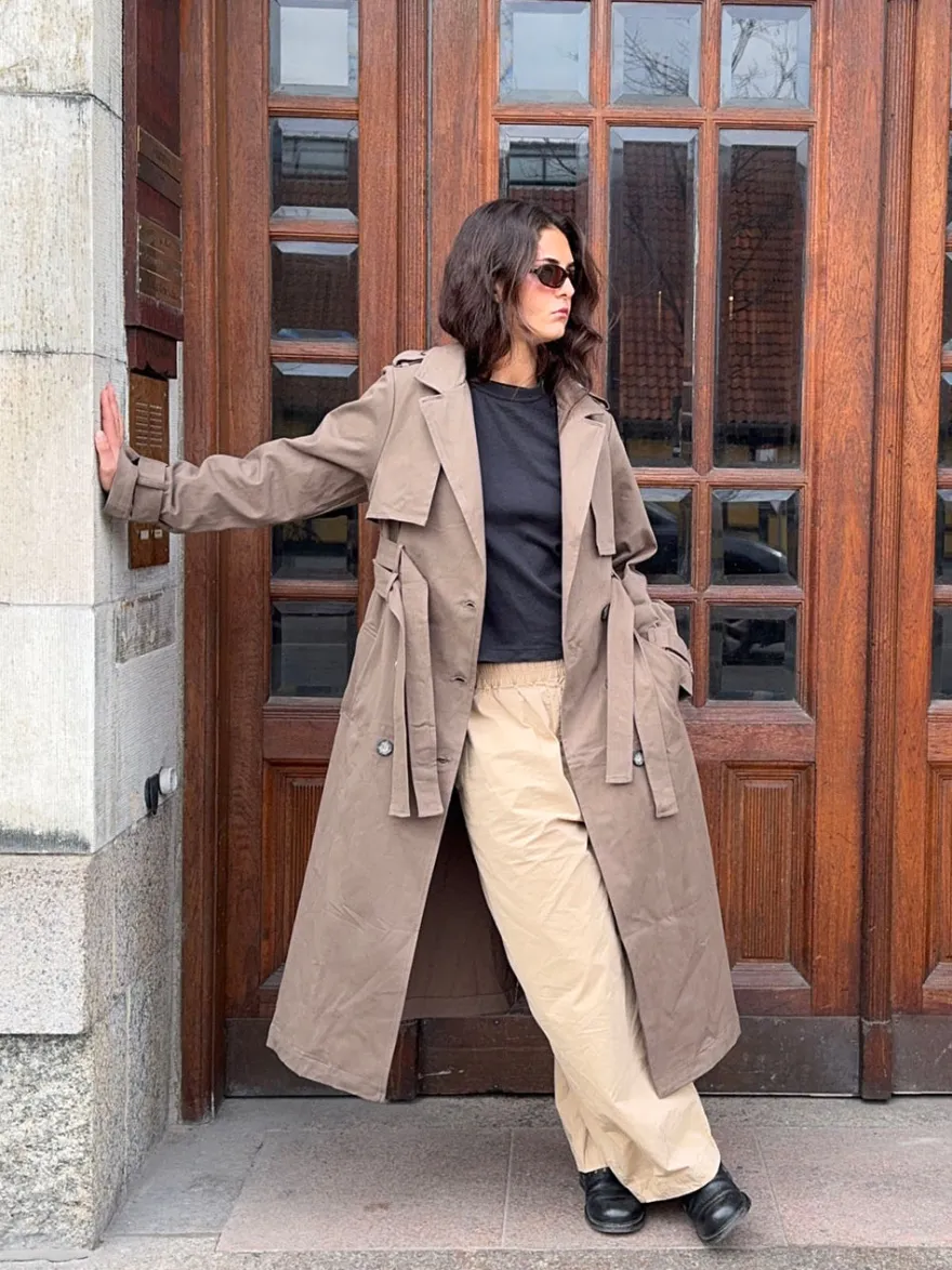 Design By Si Bitta trenchcoat - Brun