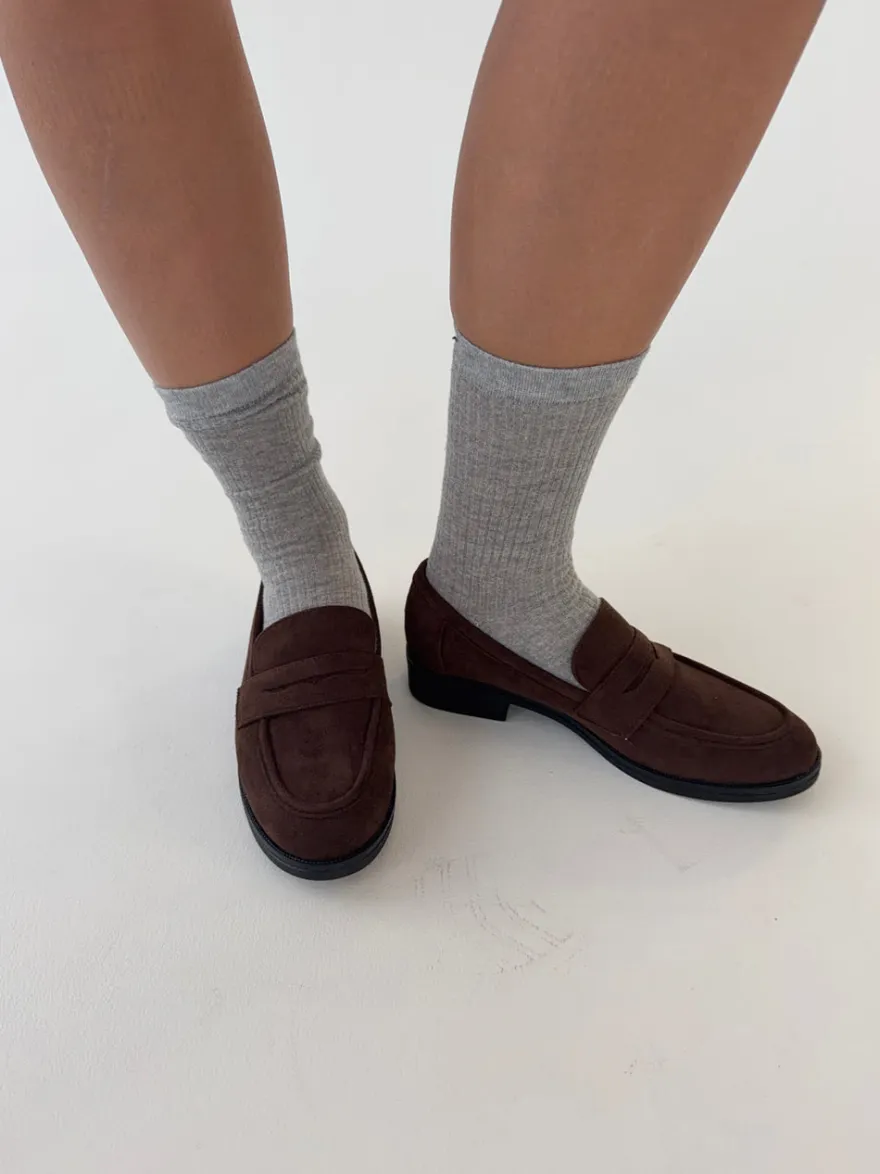 Design By Si Blova loafers i imiteret læder - Brun Online