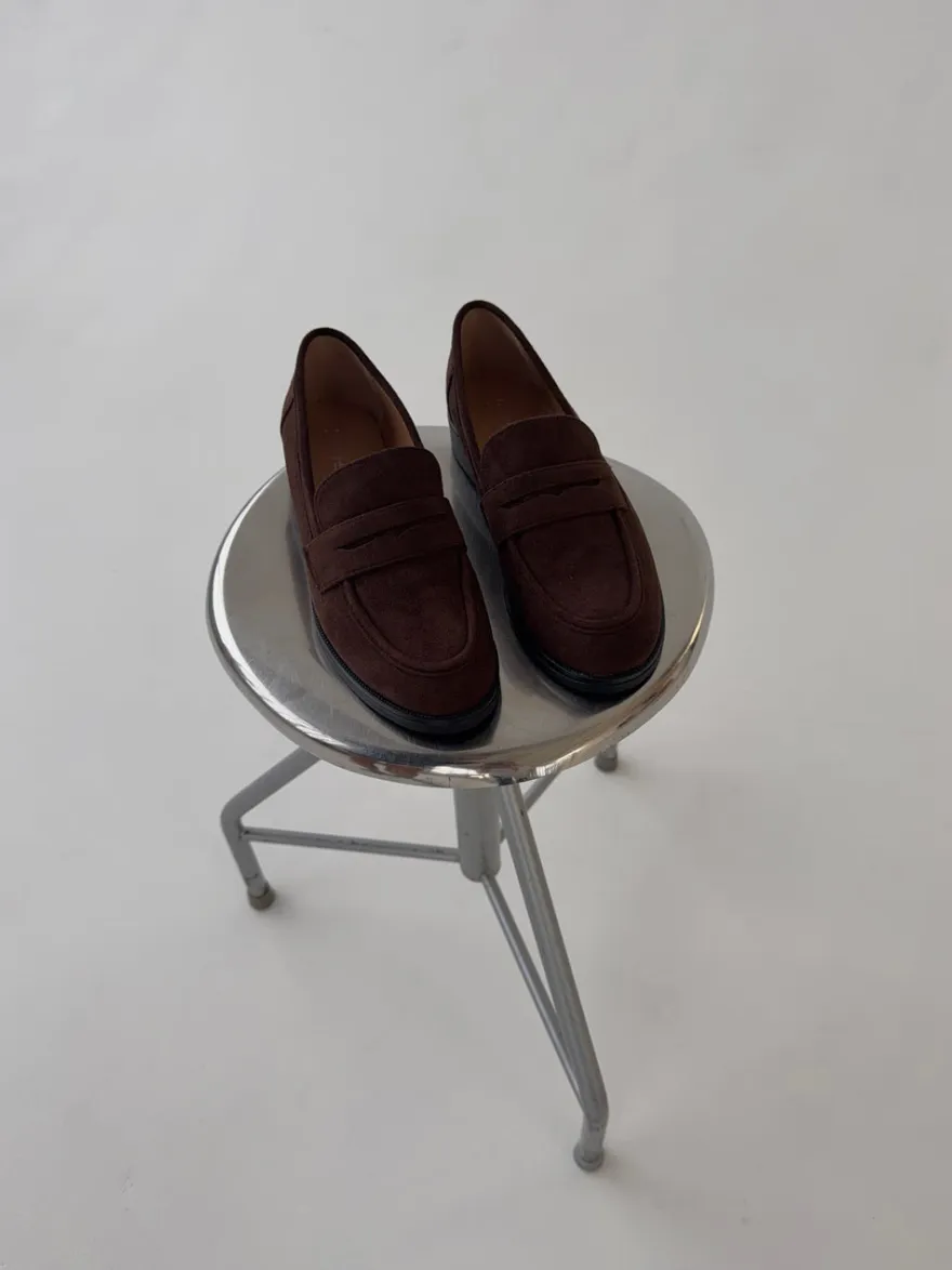 Design By Si Blova loafers i imiteret læder - Brun Online