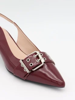 Design By Si Bobla mules med spænde - Bordeaux Hot