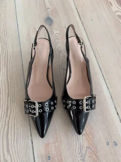 Design By Si Bobla mules med spænde - Sort