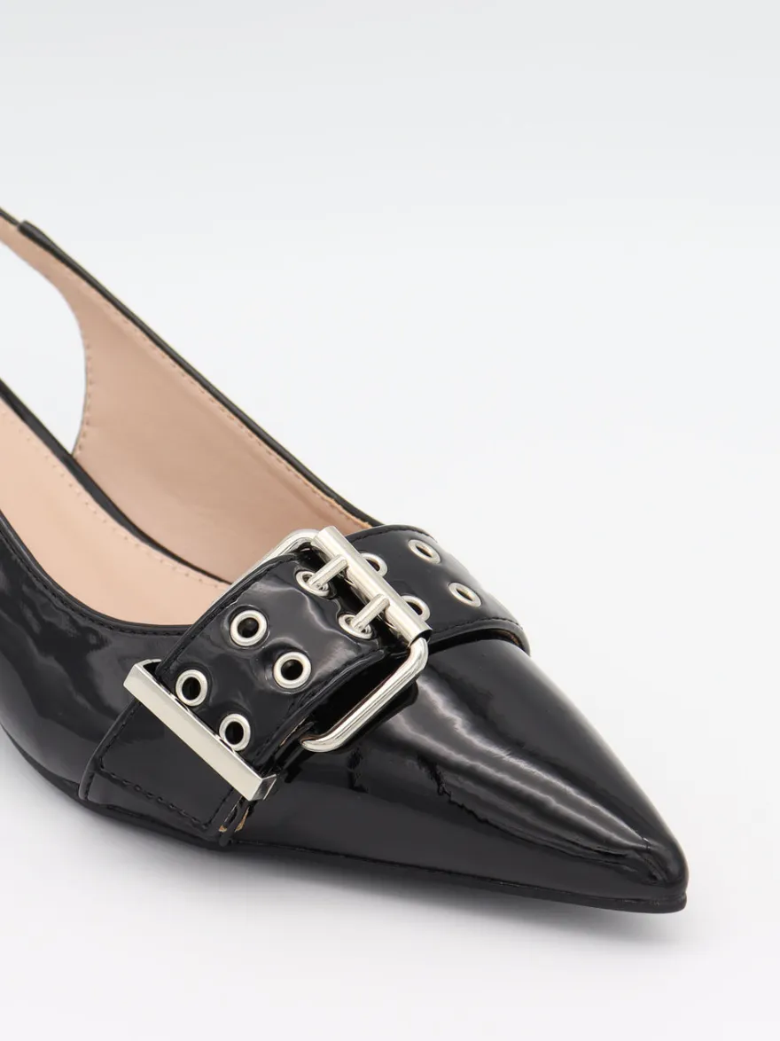 Design By Si Bobla mules med spænde - Sort