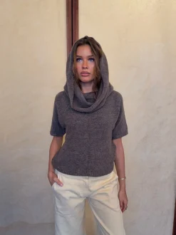 Design By Si Bolivia multi striktrøje - Taupe Sale