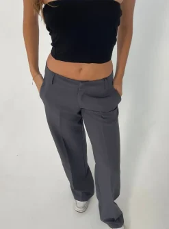 Design By Si Britney lavtaljede suit bukser - grå Hot