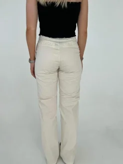 Design By Si Camille lærredsbukser - Off white Hot