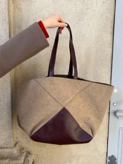 Design By Si Caracas skuldertaske - Beige/brun Outlet