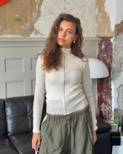 Design By Si Carly kabelstrik med lynlås - Off white Outlet