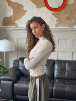 Design By Si Carly kabelstrik med lynlås - Off white Outlet