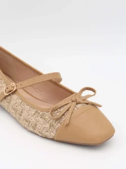 Design By Si Cassadrina ballerinaer med detaljer - Beige Discount