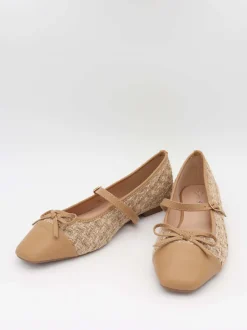 Design By Si Cassadrina ballerinaer med detaljer - Beige Discount
