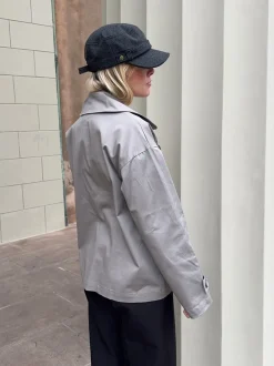 Design By Si Catinka trenchcoat - Grå Outlet