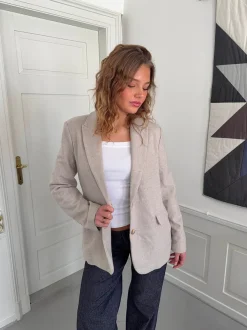 Design By Si Celina blazer - Beige Clearance